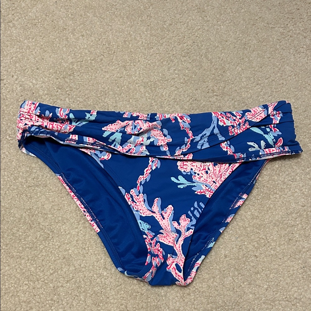 Lilly Pulitzer Blue Lagoon Sarong Bikini Bottom